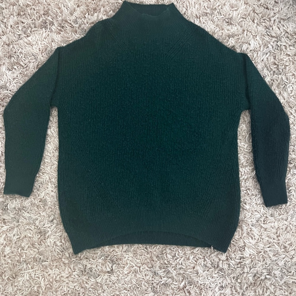 Express Forest Green Knit Pullover